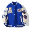 Japanese baseball jacket, spring trendy brand ins letter print couple student casual loose jacket, men's top details Picture